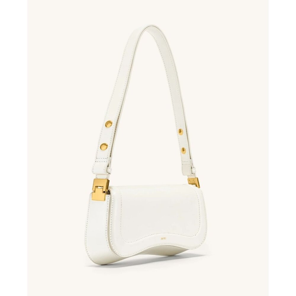JW Pei Joy Bag White Adjustable Shoulder Bag Vegan Leather